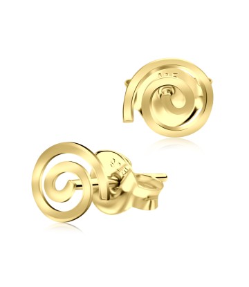 Gold Plated Spiral Style Silver Ear Stud STS-3308-GP